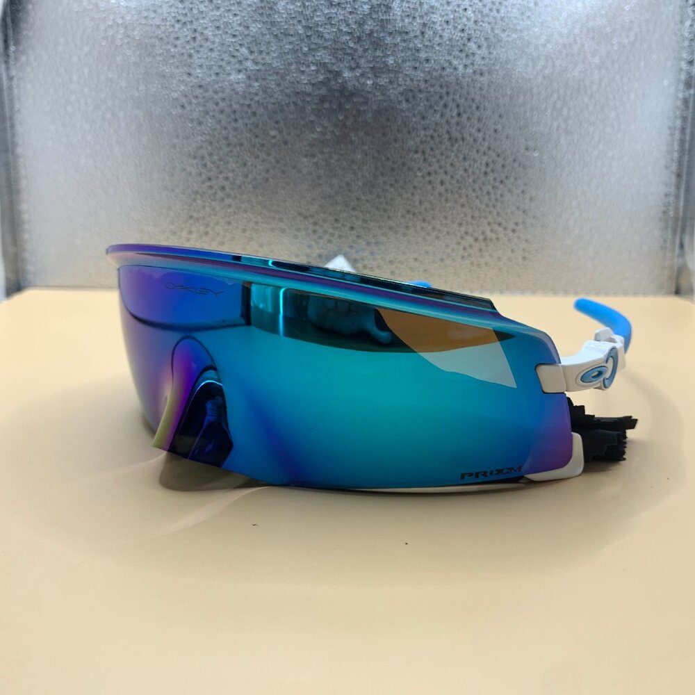 Oakley Kato Blue Prizm Lens White Frame - Picture 1 of 4